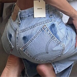 Custom Ali Grace Tilted Split Levis